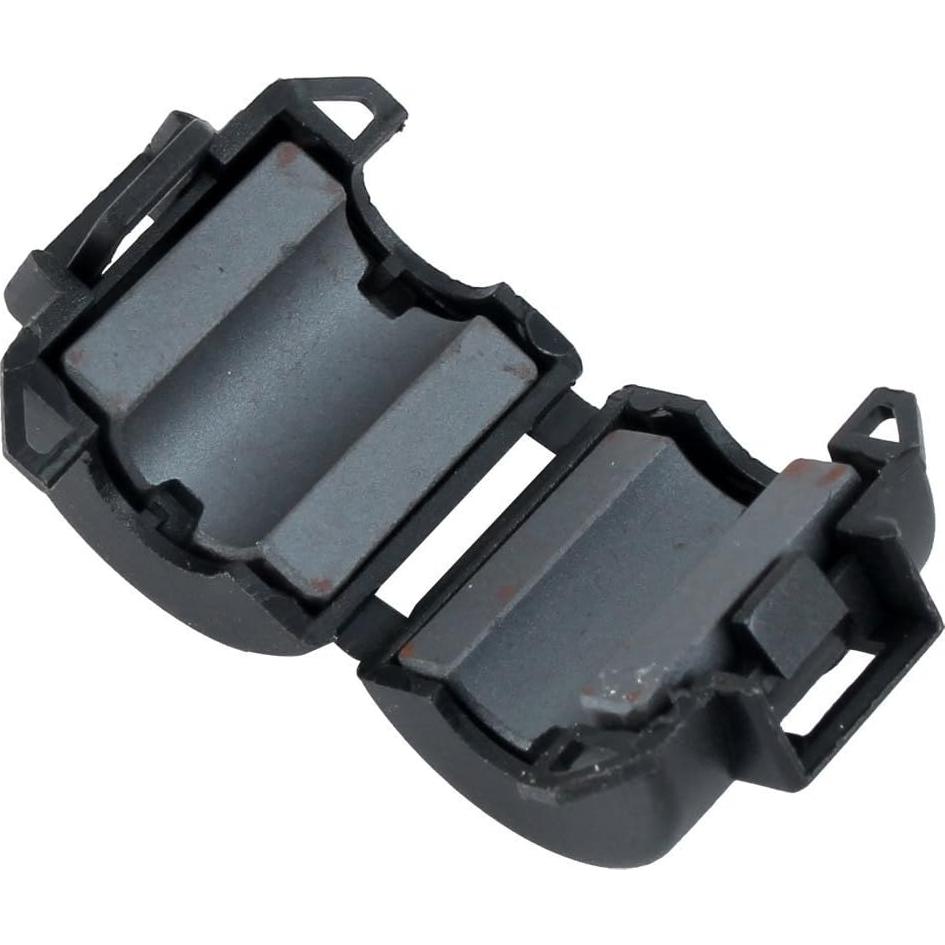 Núcleo de Anillo de Ferrita uxcell 6 Piezas 8mm Negro