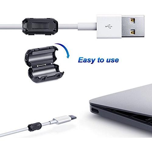 20 Clips de Cable de Ferrita FORSUN para Reducción de Ruido