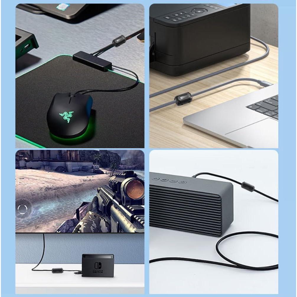 20 Filtros de Ruido VSKEY para Cables USB y Audio