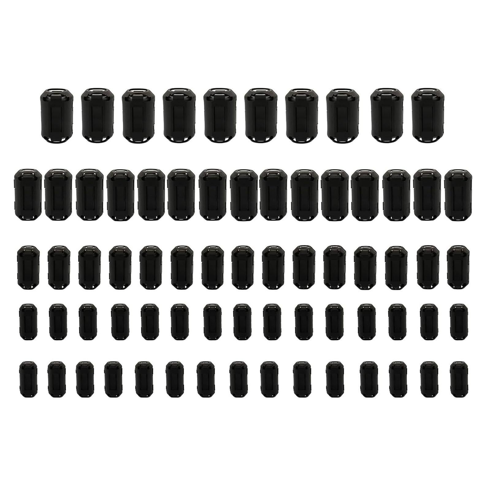 70 Pcs Núcleos de Ferrita Clip-On Raogoodcx RFI EMI Supresor