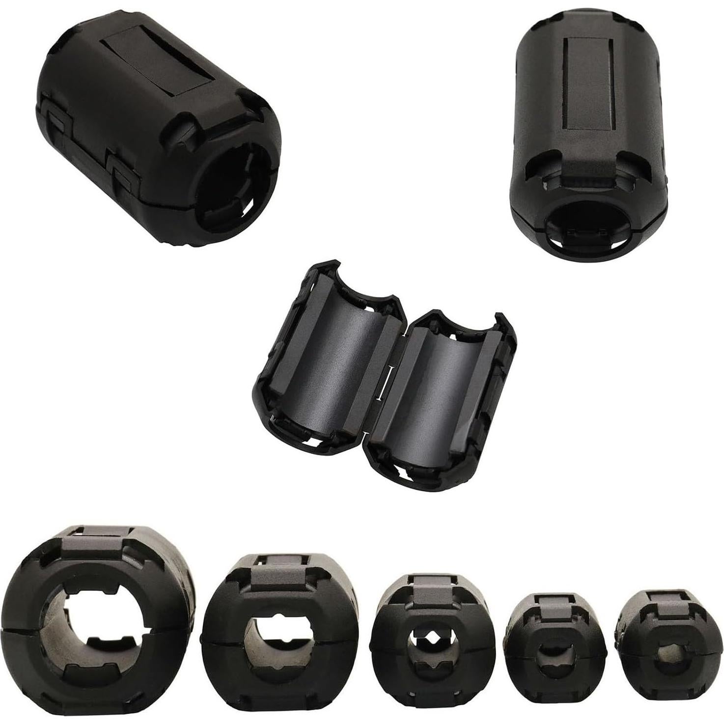 70 Pcs Núcleos de Ferrita Clip-On Raogoodcx RFI EMI Supresor