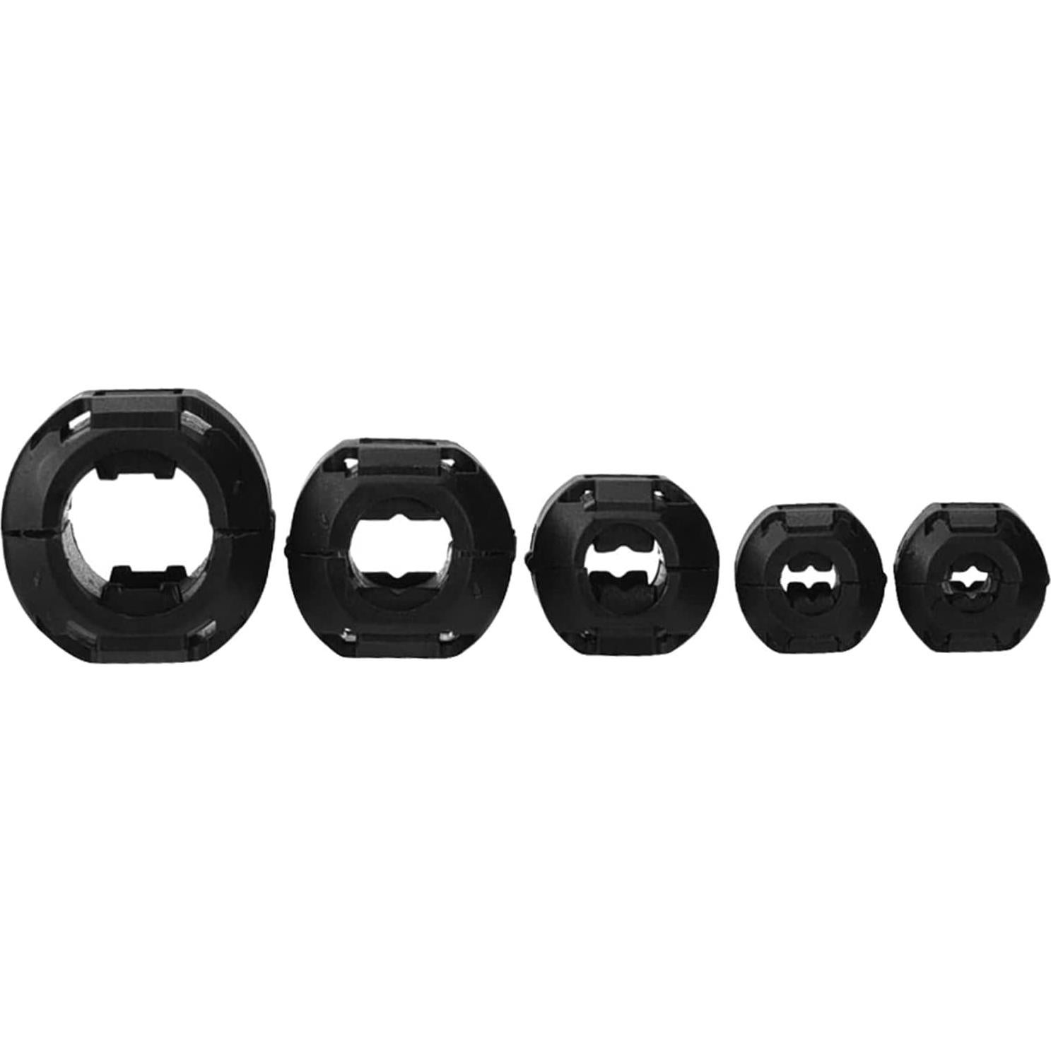 Clip de Núcleo de Ferrita XShine 20 Piezas 3-13mm Negro