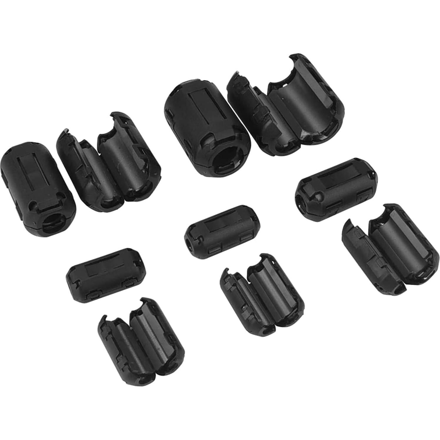 Clip de Núcleo de Ferrita XShine 20 Piezas 3-13mm Negro
