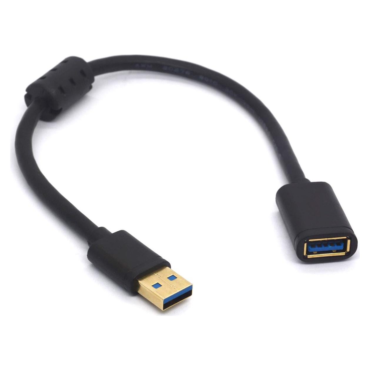Cable USB 3.0 Macho a Hembra con Filtro Ferrita 30cm PIIHUSW