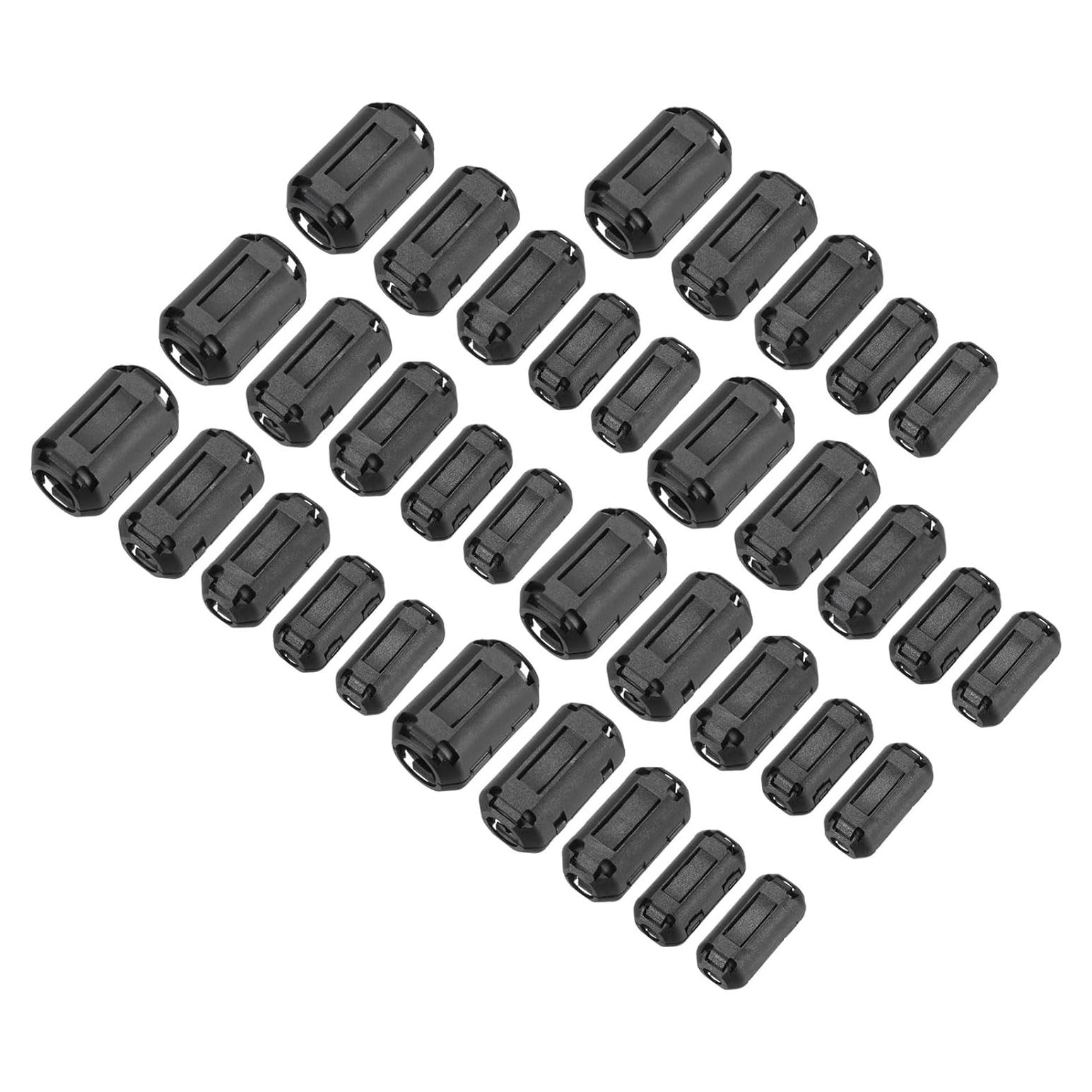 Núcleos de Anillo de Ferrita Clip-on MECCANIXITY 35 Pcs