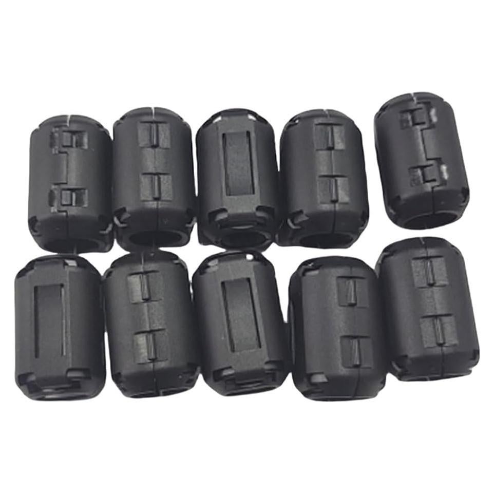 10 Clips de Anillo de Ferrita UCCKEYI 5mm para Filtro de Ruido