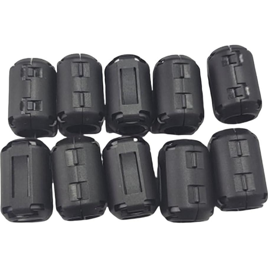 10 Clips de Anillo de Ferrita UCCKEYI 5mm para Filtro de Ruido