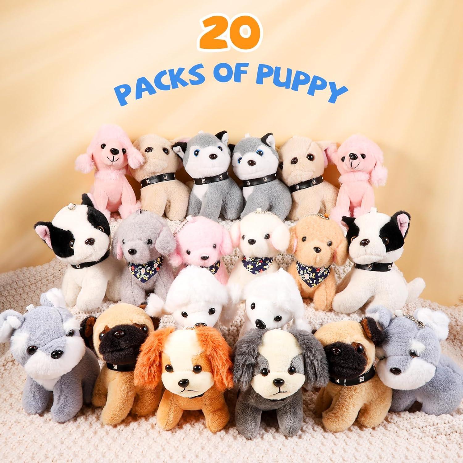 Niceup 20 Piezas Mini Perros de Peluche 11.4 cm Juguetes