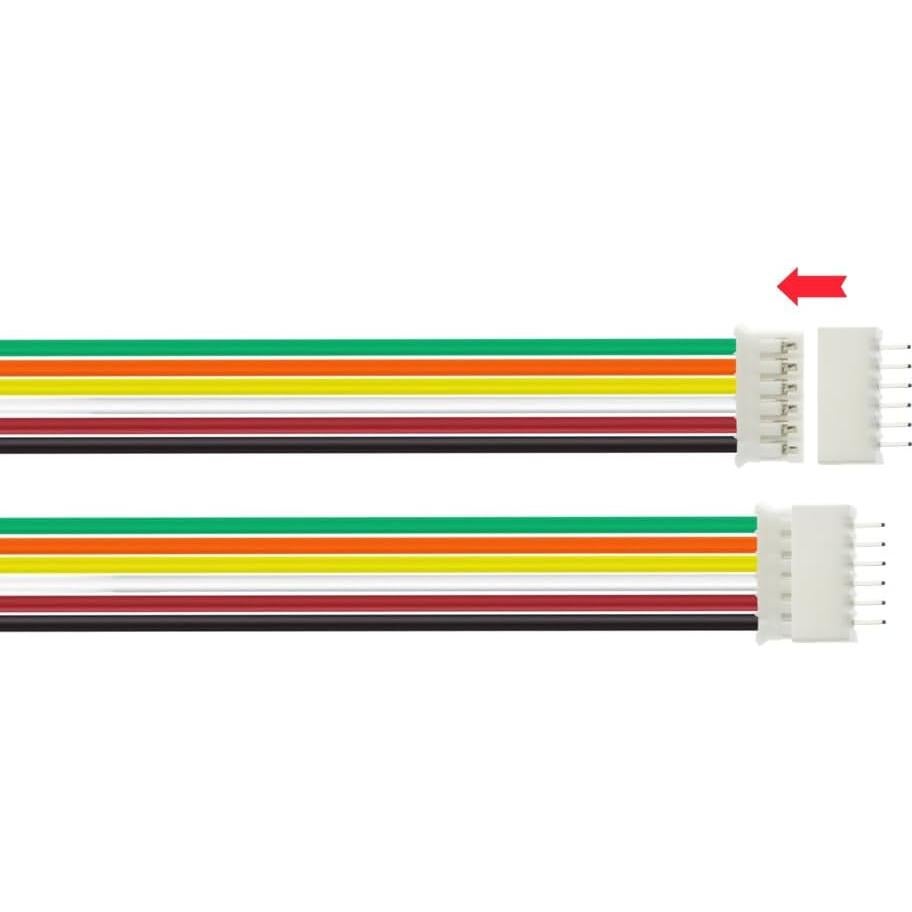 Kit 80 Pcs Conectores JST PH 2.0 6 Pines con Cable 15cm