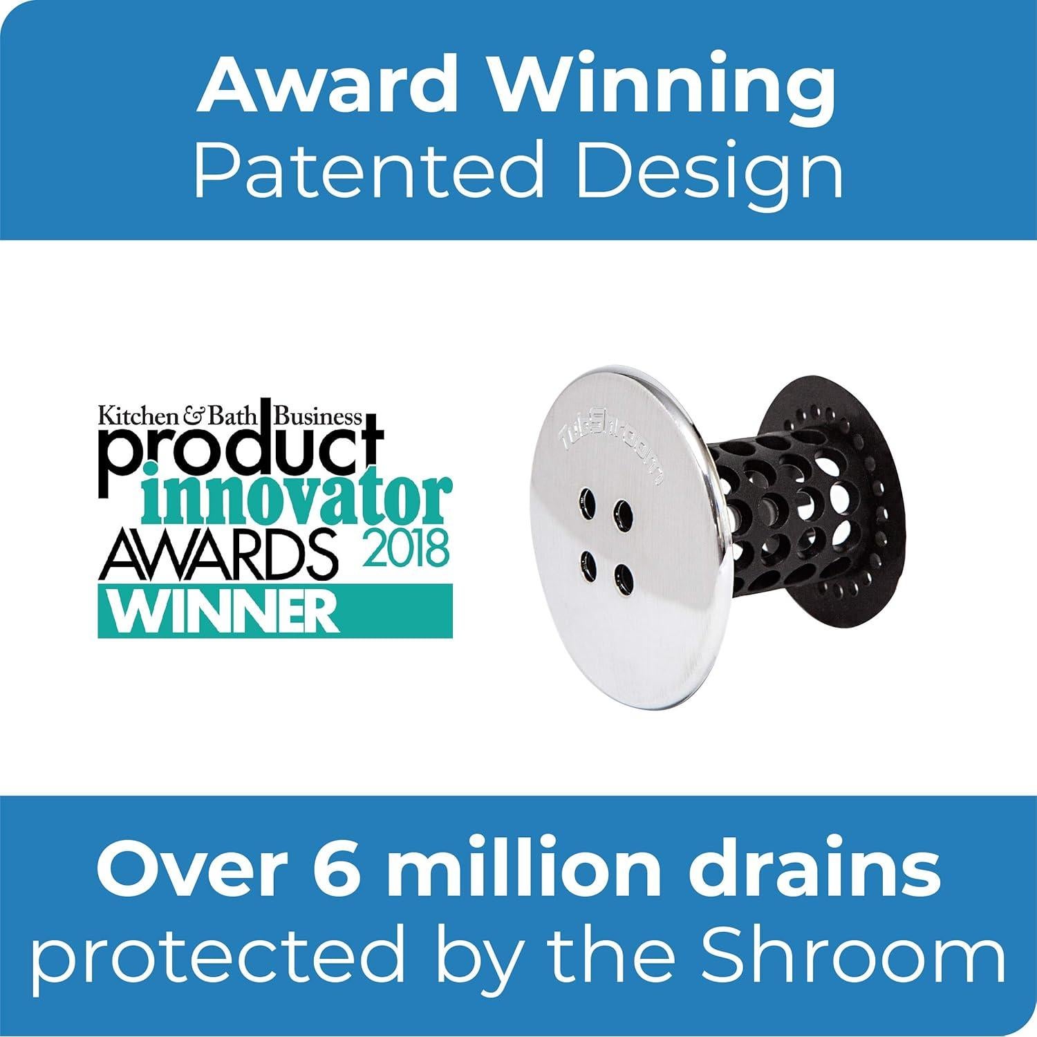 Capturador de Cabello TubShroom + Tapón Silicona 3.81 cm