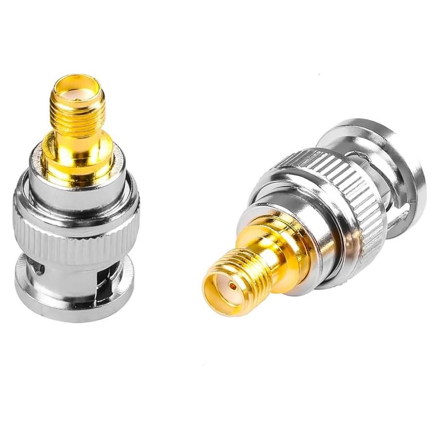 Adaptador Coaxial RF SMA Hembra a BNC Macho DHT 2 Piezas