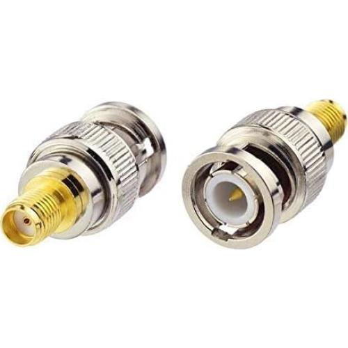 Adaptador Coaxial RF SMA Hembra a BNC Macho DHT 2 Piezas