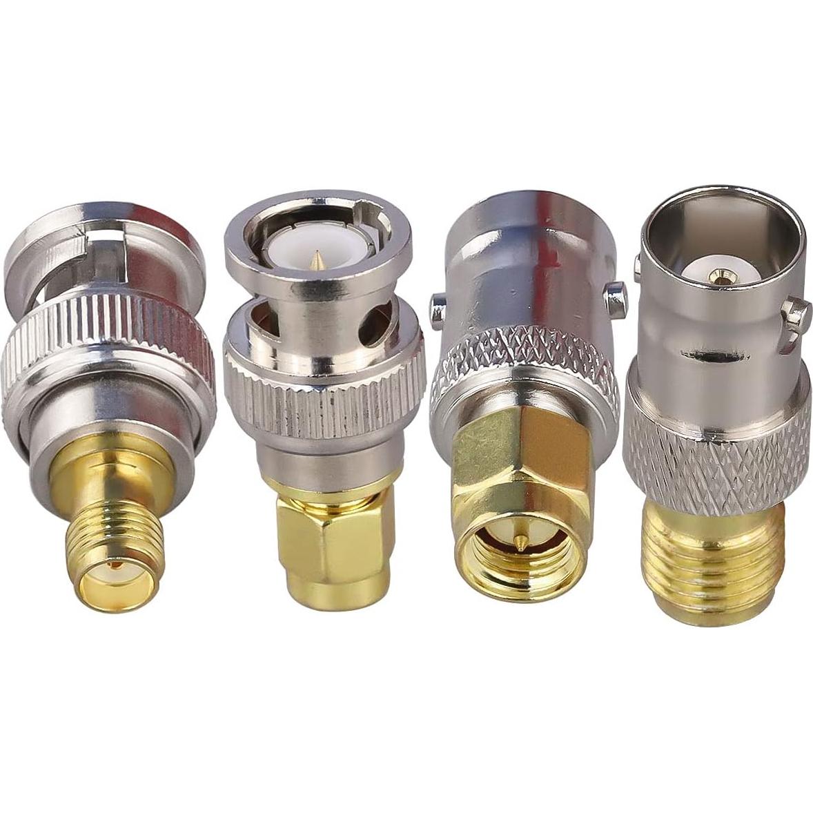 Adaptador Coaxial SMA a BNC TUOLNK 4 Piezas 6 GHz