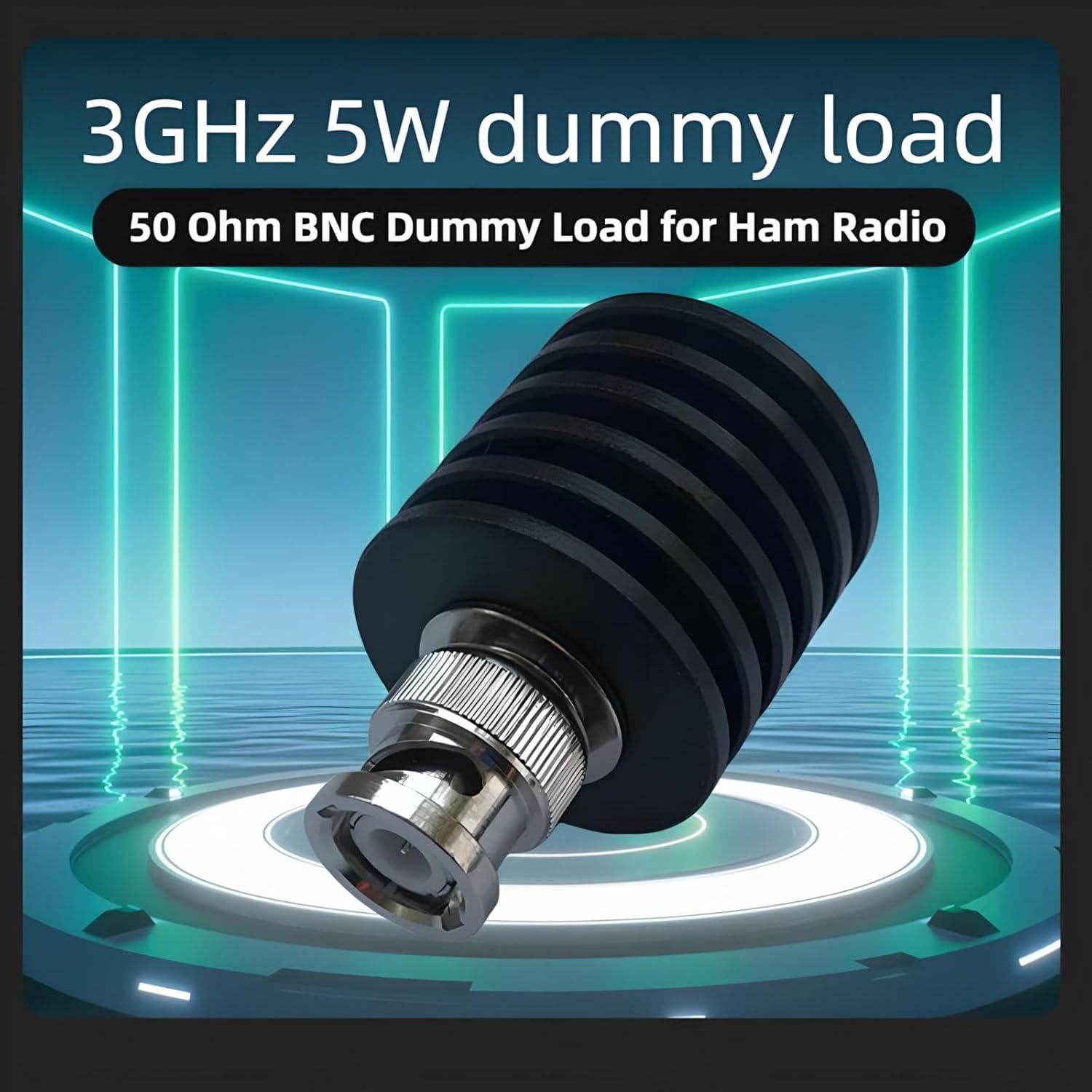 Carga Ficticia BNC 5W 50 Ohm - Conector Q9 para Radioaficionados