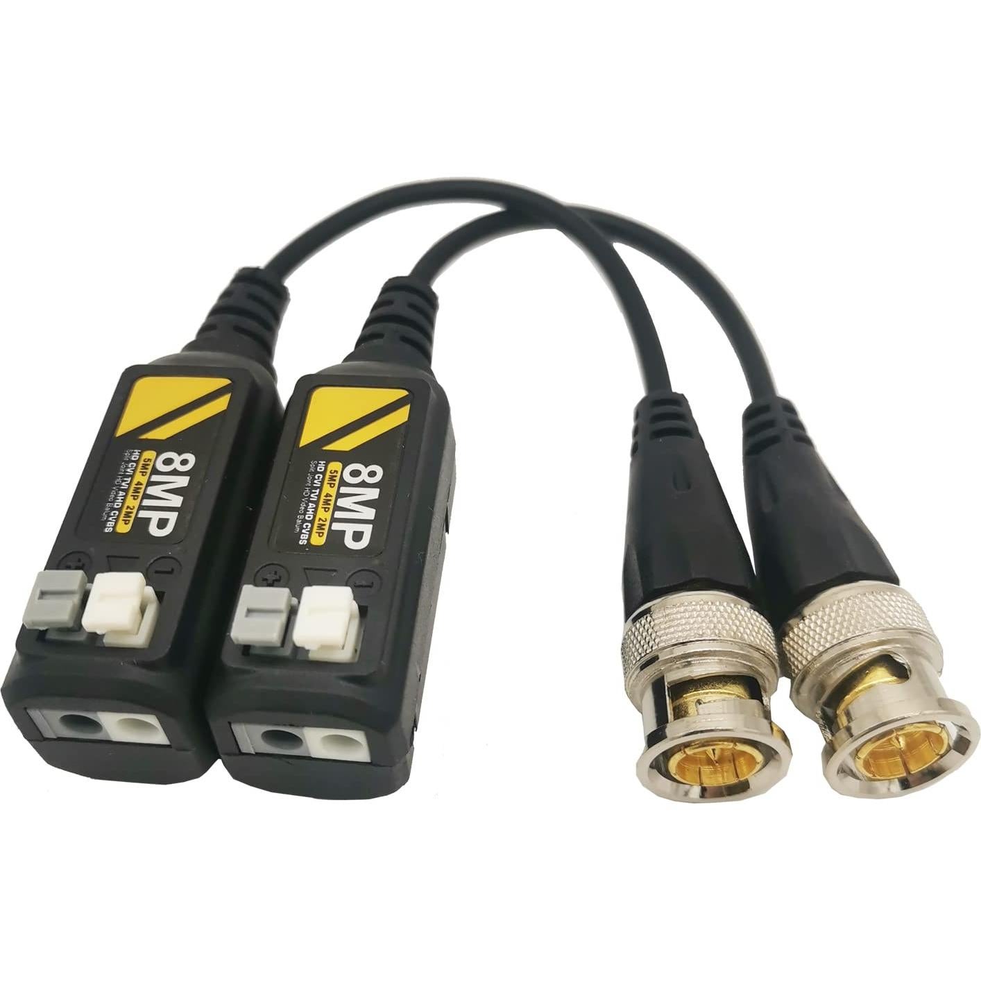 5 Pares Conectores Balun Video CCTV 4K Douzime AHD/TVI/CVI