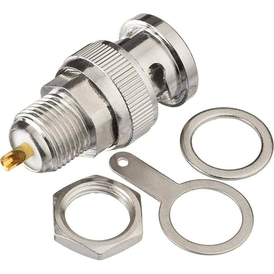 Conector BNC Macho Pasante Soldadura 5pcs wlaniot 50 Ohm