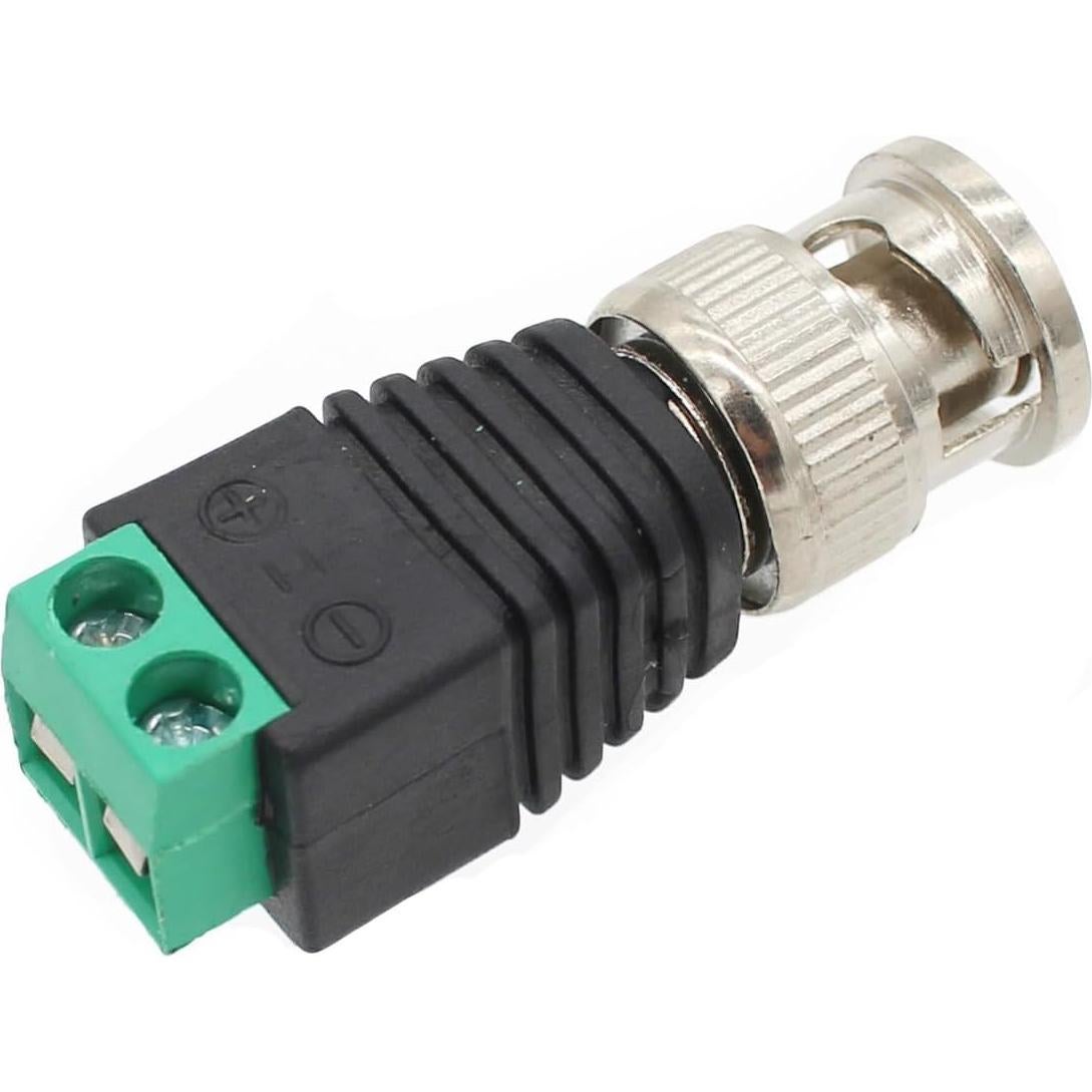 Adaptador Balun Macho BNC AIMHDUTY Paquete de 20 para CCTV