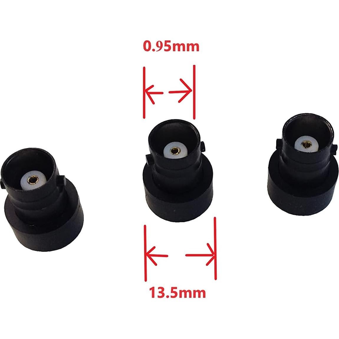 Conector Adaptador BNC Femenino a SMA Femenino Chiko 3 Pzas