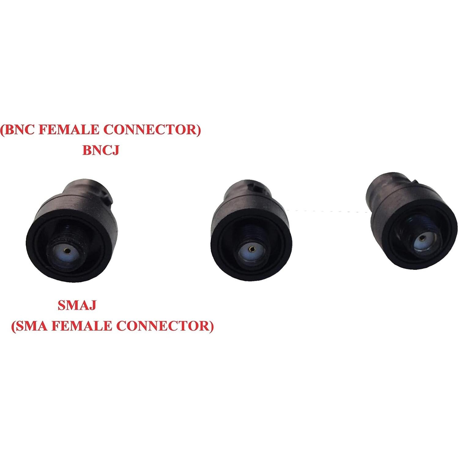 Conector Adaptador BNC Femenino a SMA Femenino Chiko 3 Pzas