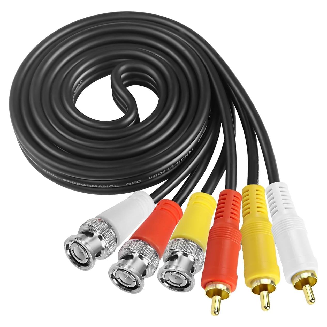 Cable Coaxial BNC a RCA 1.5m Yingtuyou para CCTV