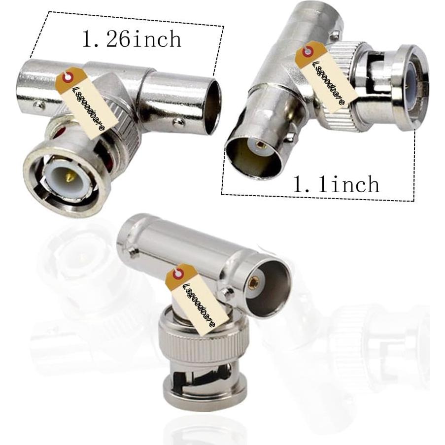 Kit de Conectores BNC 40 Piezas Lsgoodcare para CCTV