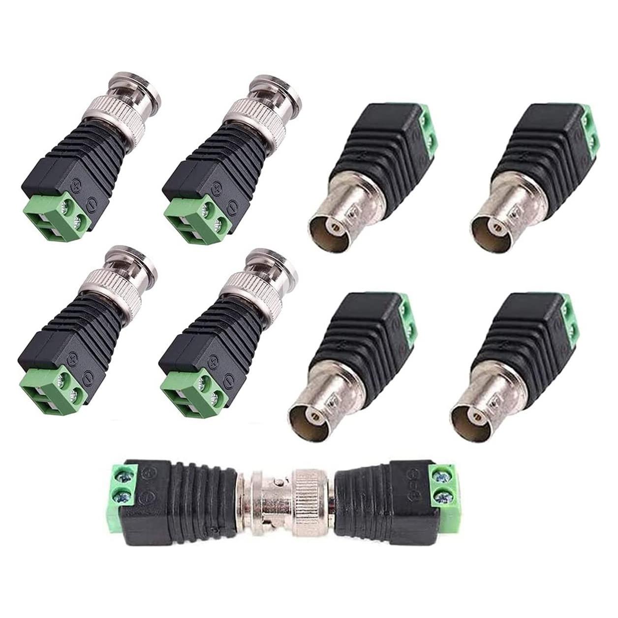Conectores BNC a Terminal de Tornillo AV - 10 Pcs