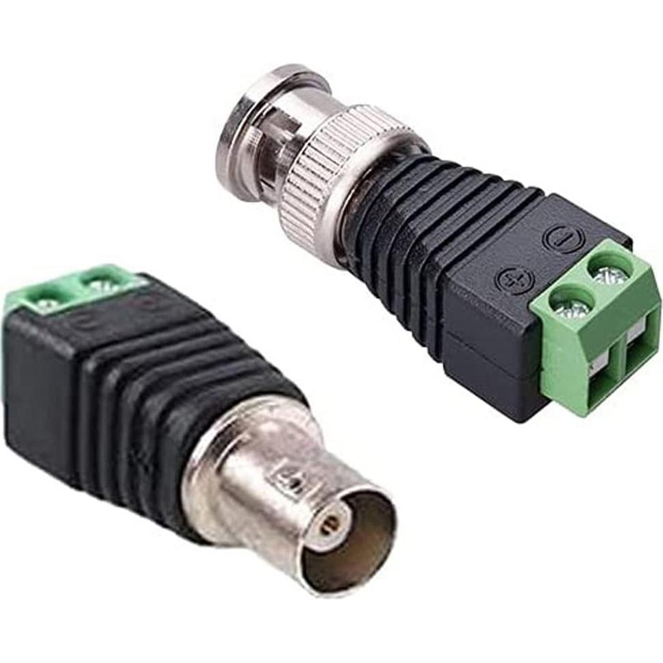 Conectores BNC a Terminal de Tornillo AV - 10 Pcs