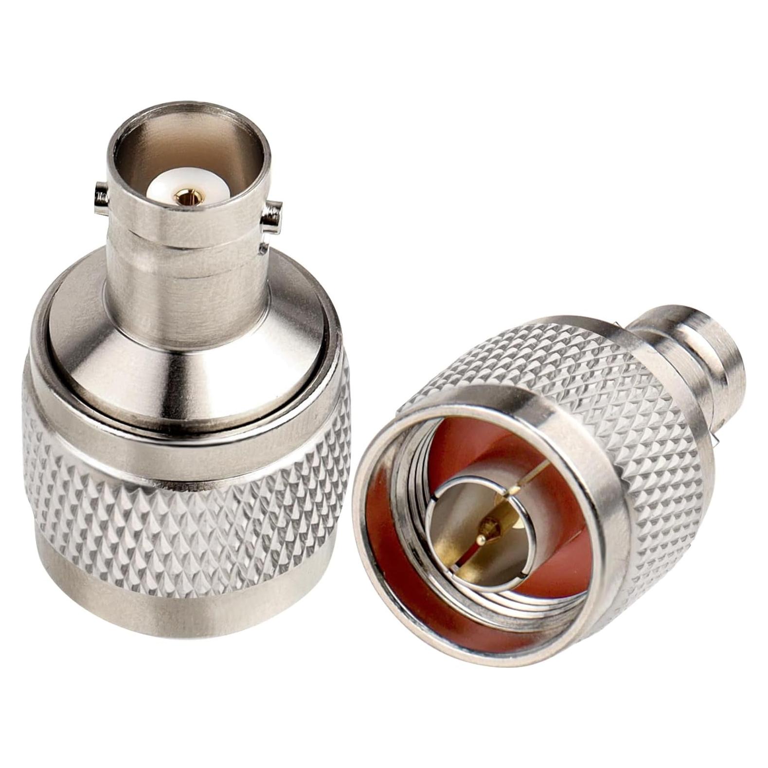 Adaptador N macho a BNC hembra XRDS-RF 2 piezas 50 Ohmios