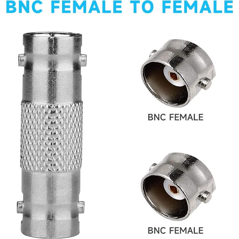 Conectores BNC Hembras a Hembras ANLINK 10 PCS para CCTV