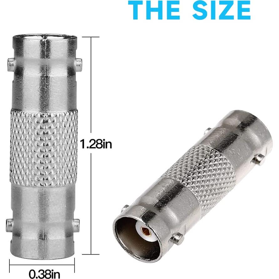 Conectores BNC Hembras a Hembras ANLINK 10 PCS para CCTV