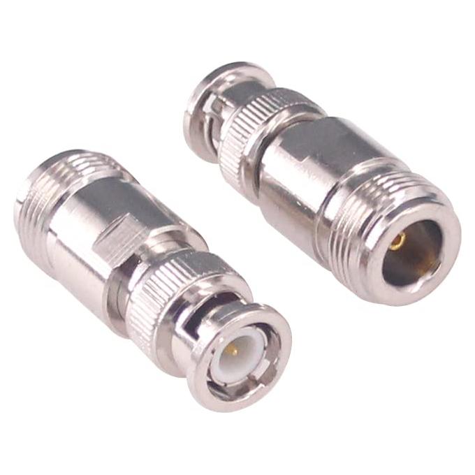 Adaptador Coaxial BNC a N Macho Hembra 50 Ohm 2 Pcs RFaha