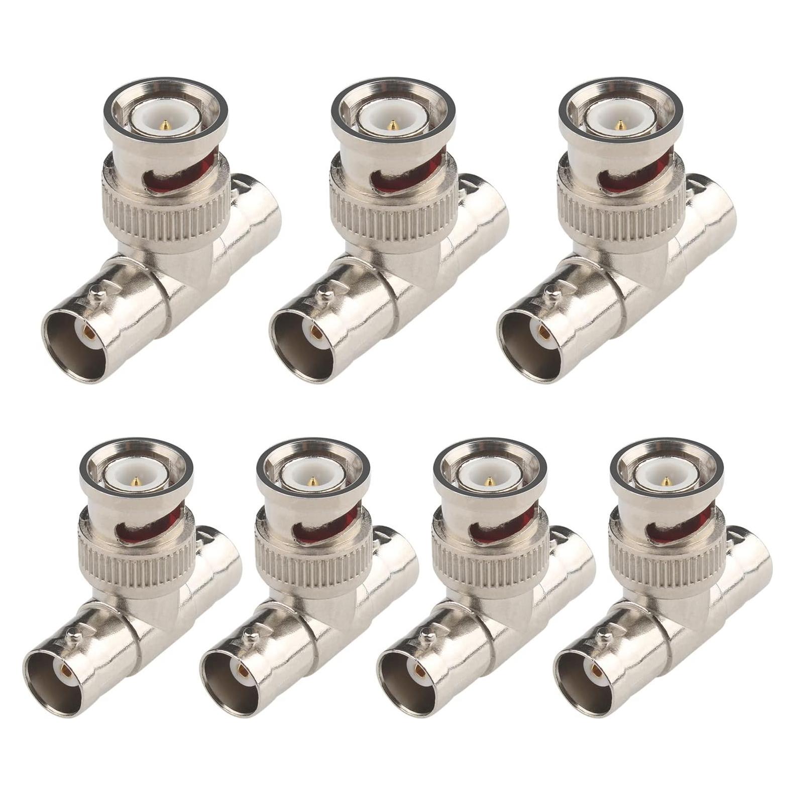 Adaptador Divisor BNC 7 Pcs Macho a 2 Hembras Tipo T