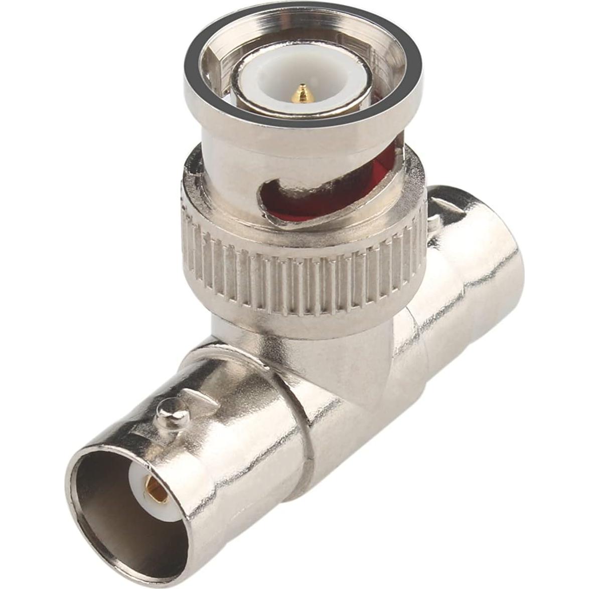 Adaptador Divisor BNC 7 Pcs Macho a 2 Hembras Tipo T