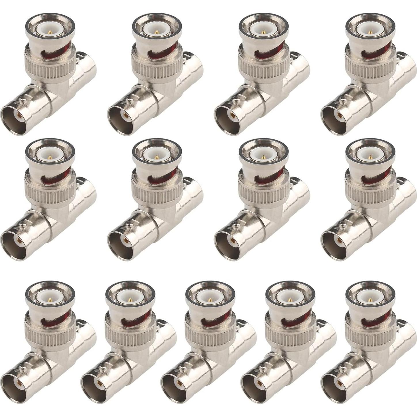 Adaptador Divisor BNC 7 Pcs Macho a 2 Hembras Tipo T