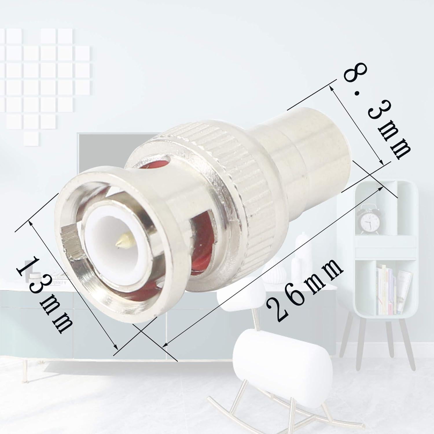Adaptador BNC a RCA Macho Hembra YOUCHENG 5 Piezas