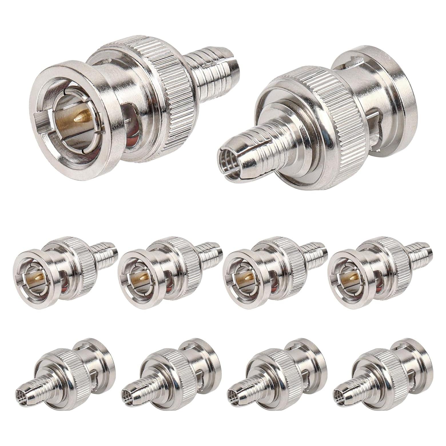 Conectores BNC macho RG59 XRDS -RF para CCTV - Paquete de 10