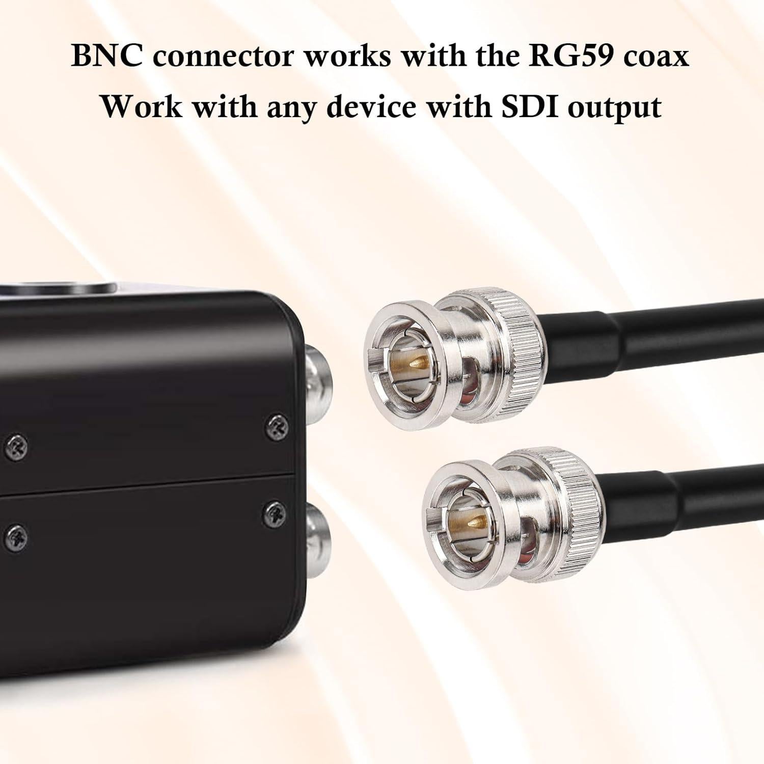 Conectores BNC macho RG59 XRDS -RF para CCTV - Paquete de 10