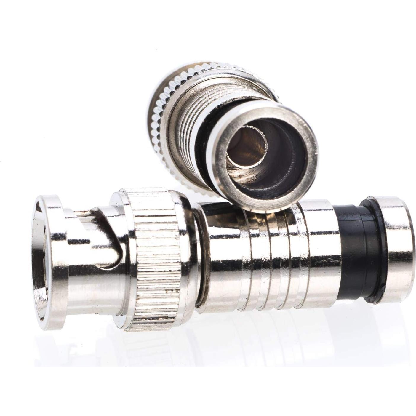 Conector Coaxial BNC RG59 Macho SATMAXIMUM - Paquete de 50