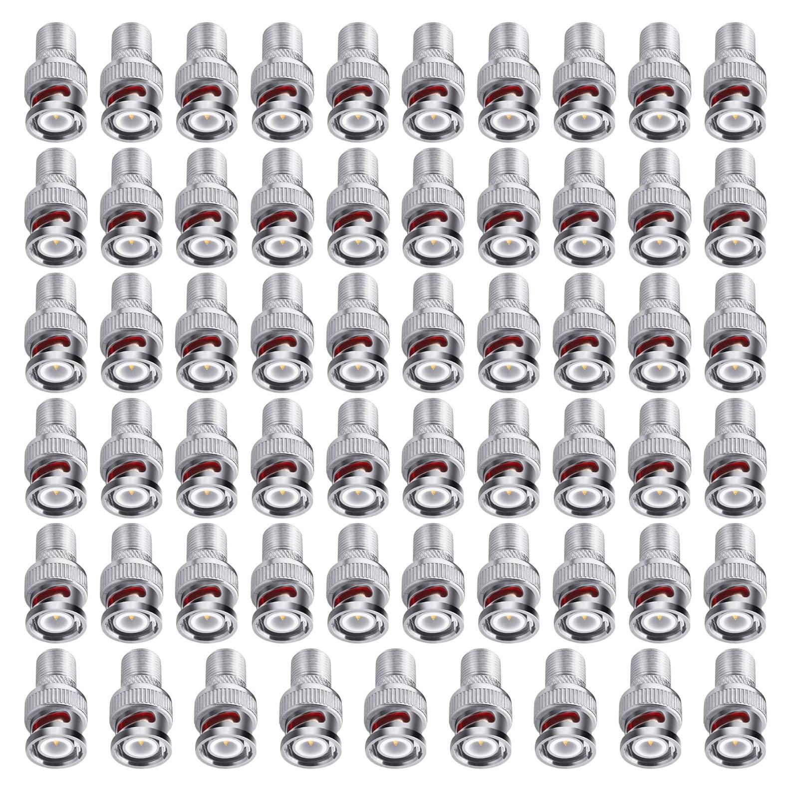 Conectores Coaxiales BNC a F Fanbalunke 59 Pcs 75 Ohm