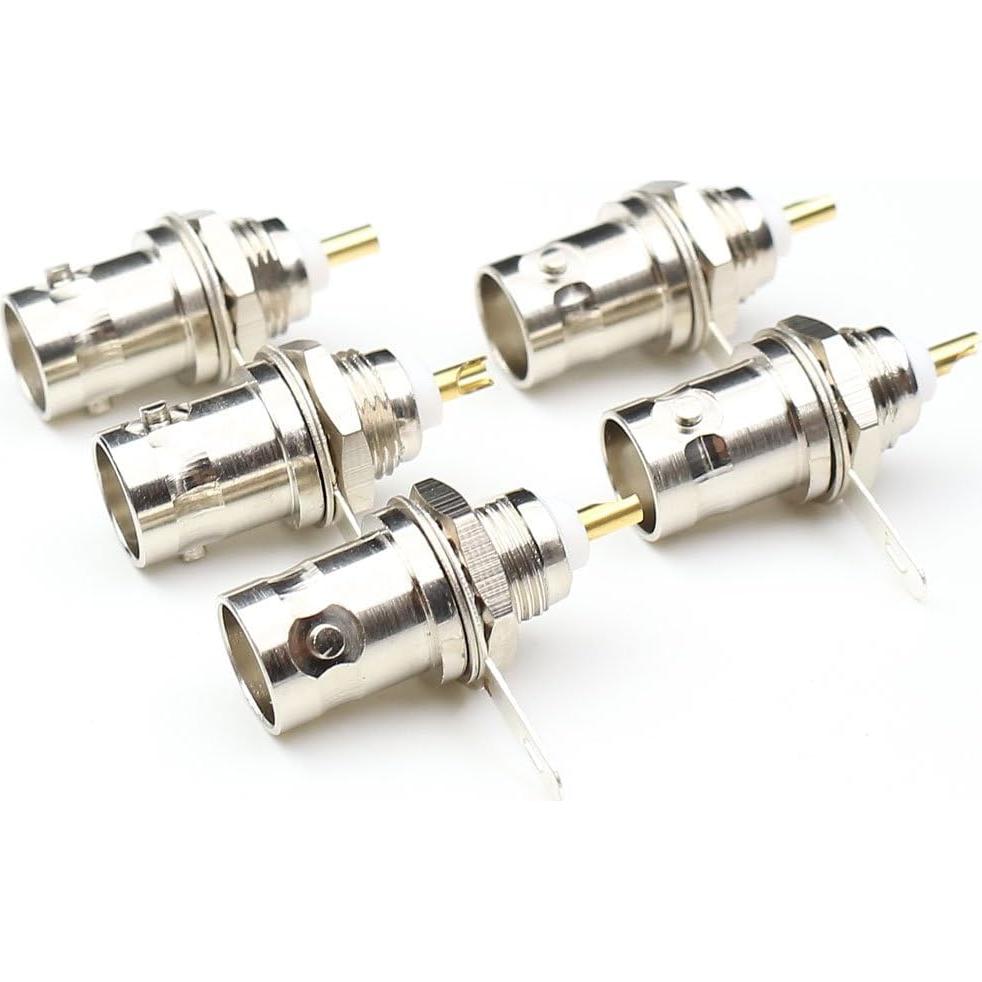 Conectores Coaxiales BNC Hembra ANHAN 5 Piezas 40.8g