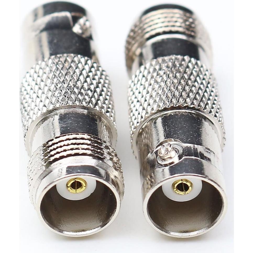 Adaptador Coaxial Hembra TNC a Hembra BNC ANHAN - 2 Piezas