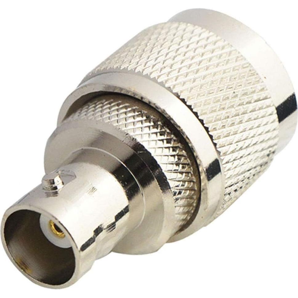 Conector Coaxial Boobrie UHF Macho a BNC Hembra Bajo Pérdida - Paquete de 2