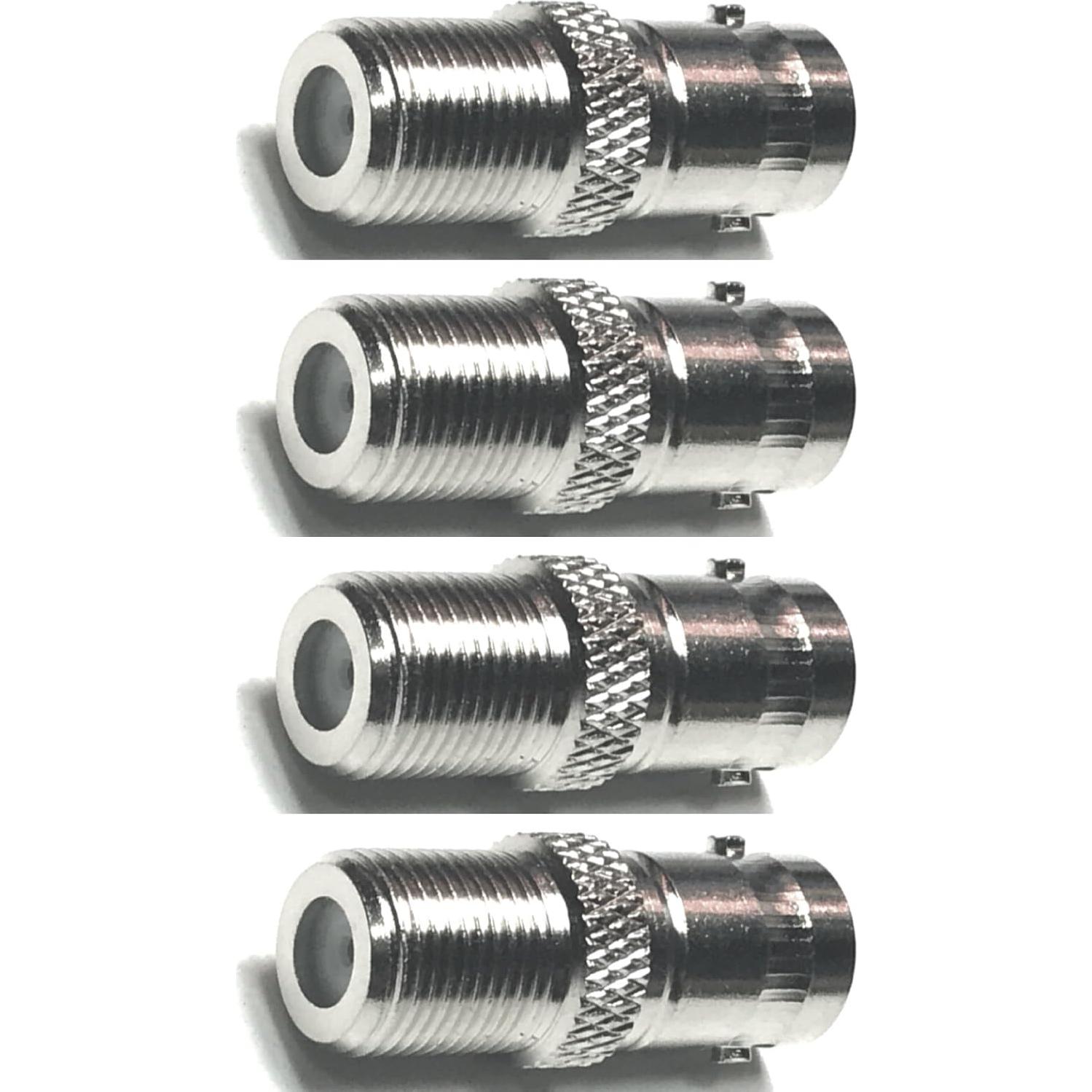 Adaptador BNC hembra a F tipo CESS - 4 unidades