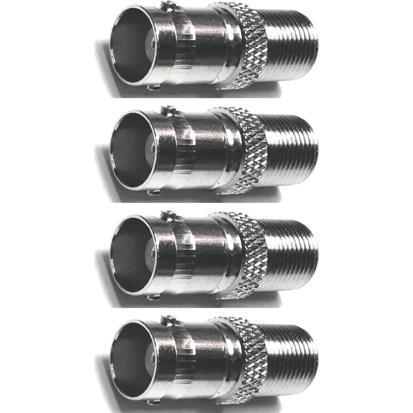 Adaptador BNC hembra a F tipo CESS - 4 unidades