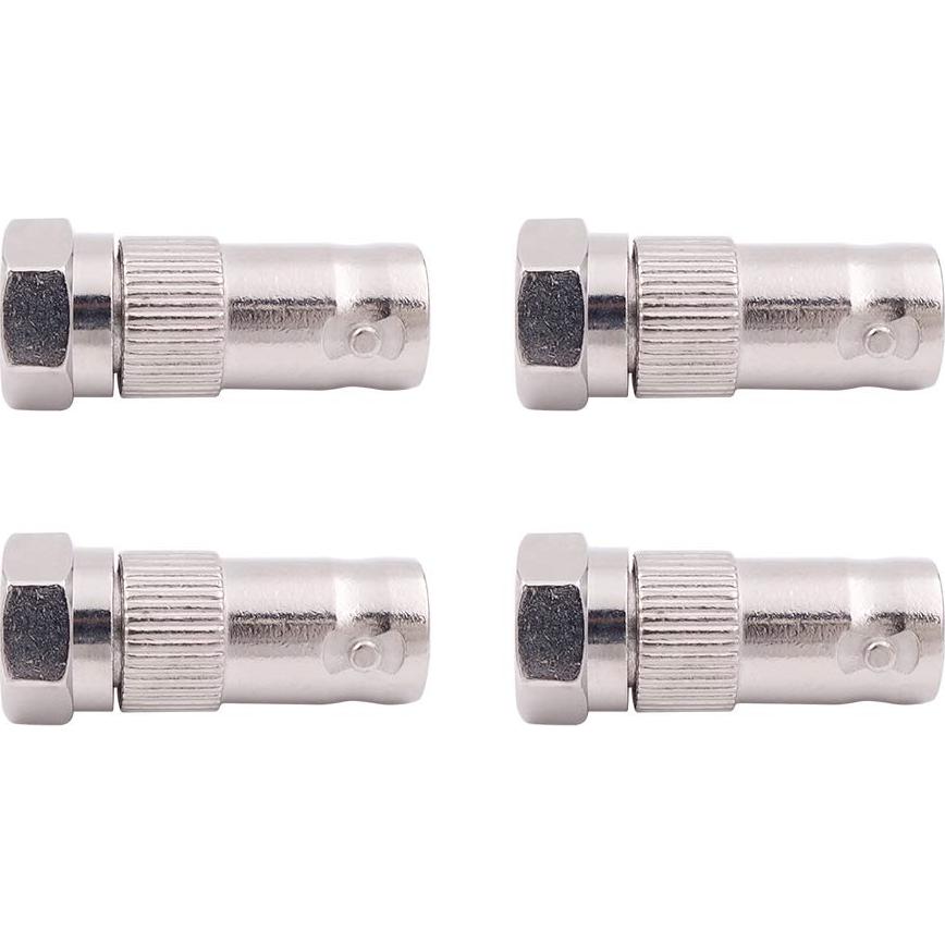 Adaptador F macho a BNC hembra 75 ohm 4-pack Fancasee