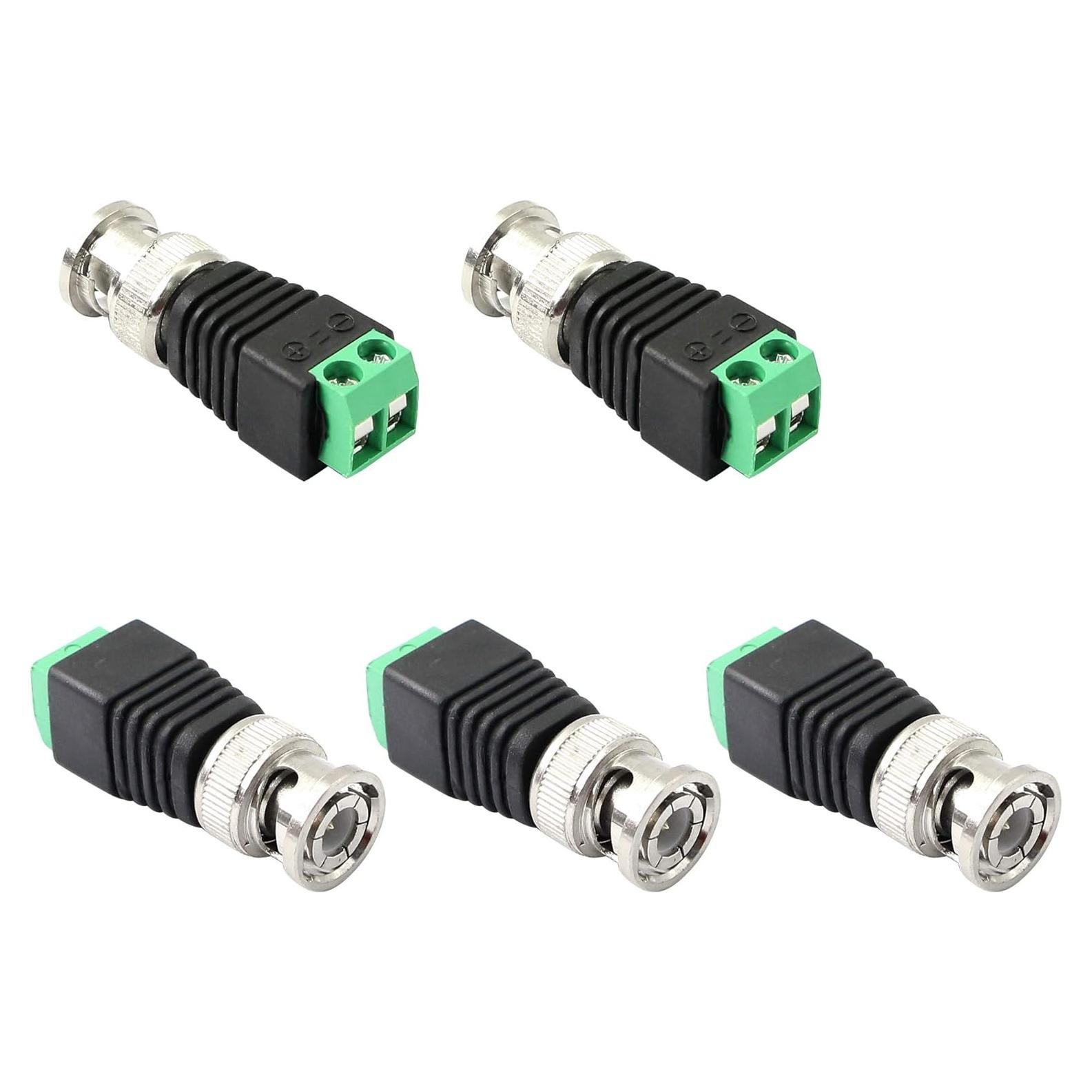 Adaptador BNC Macho PNGKNYOCN a 2 Terminales Sin Soldadura - 5 Unidades