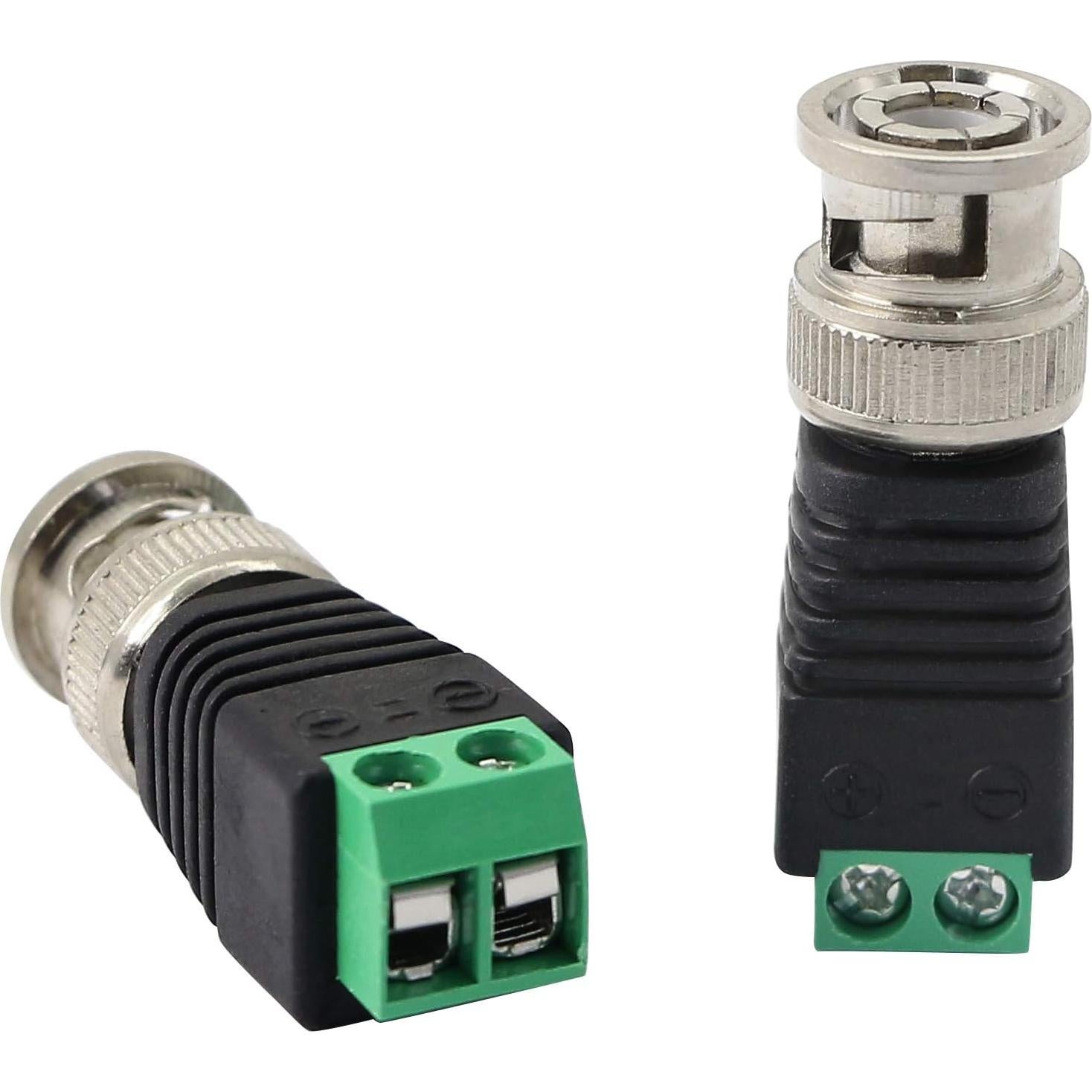 Adaptador BNC Macho PNGKNYOCN a 2 Terminales Sin Soldadura - 5 Unidades