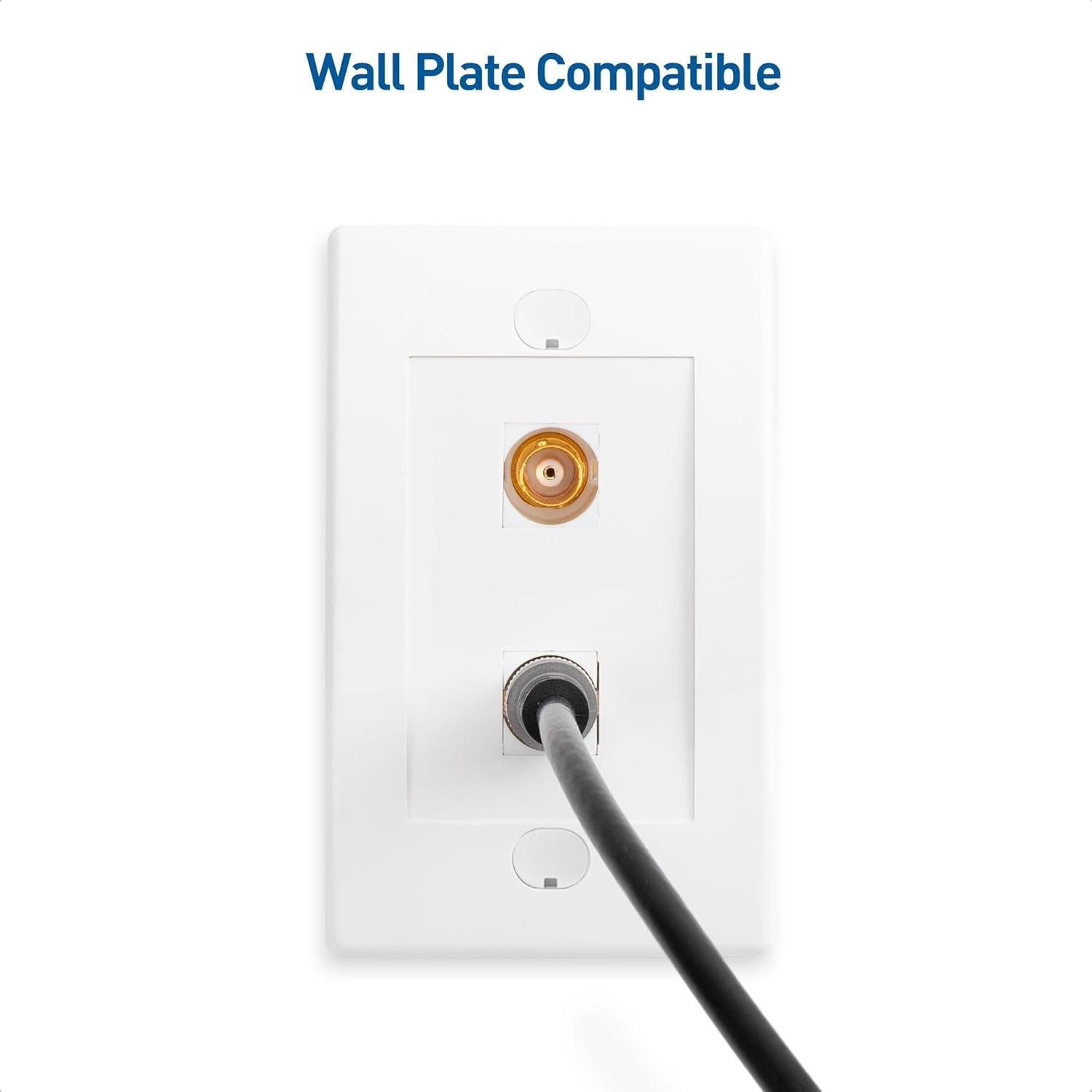 Inserciones Jack Keystone BNC Cable Matters 5 Unidades Blanco