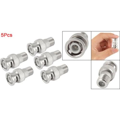 Conector BNC Macho a F Hembra uxcell - 5 Pcs RG6 RG59