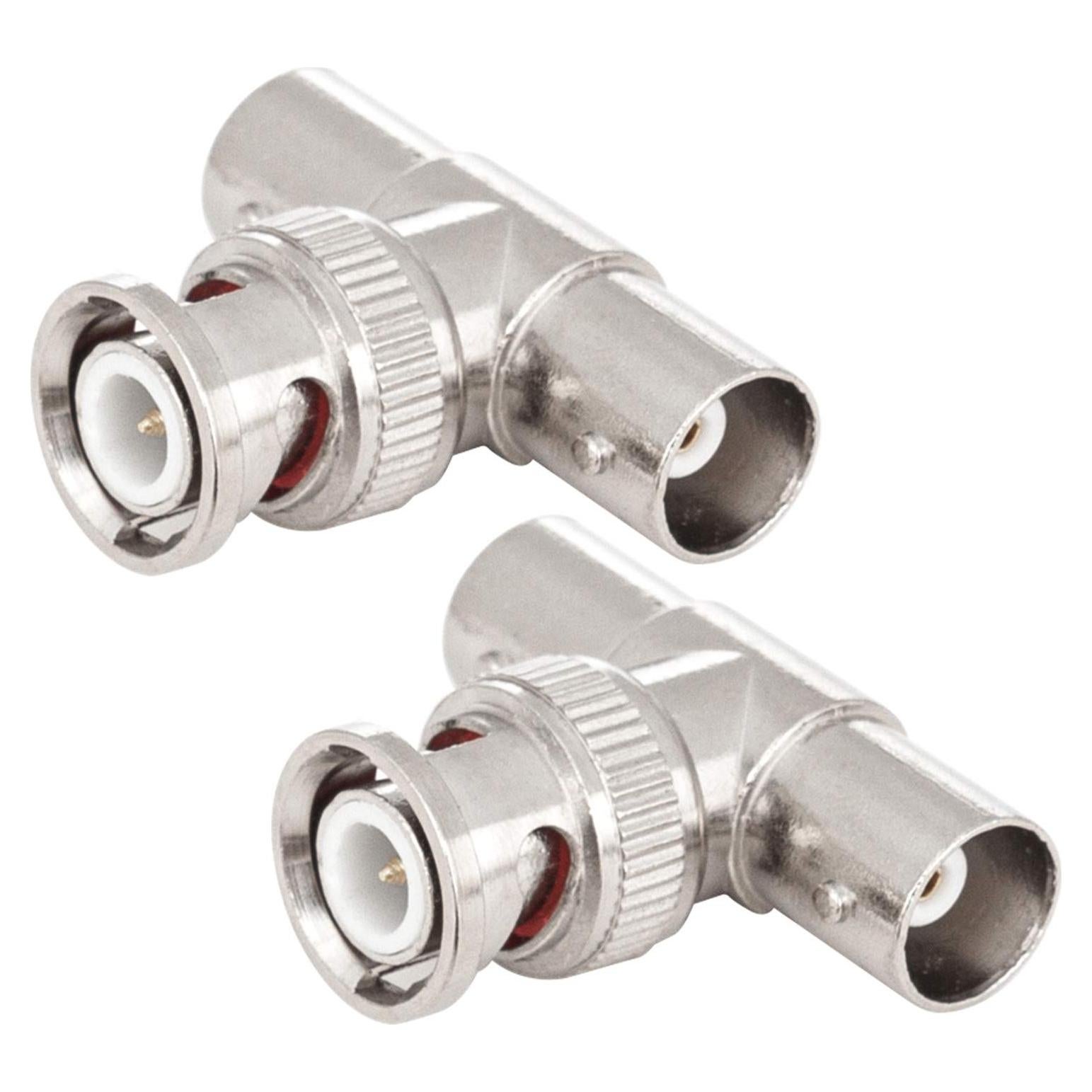 Divisor BNC Macho a Doble Hembra RFAdapter - Paquete de 2